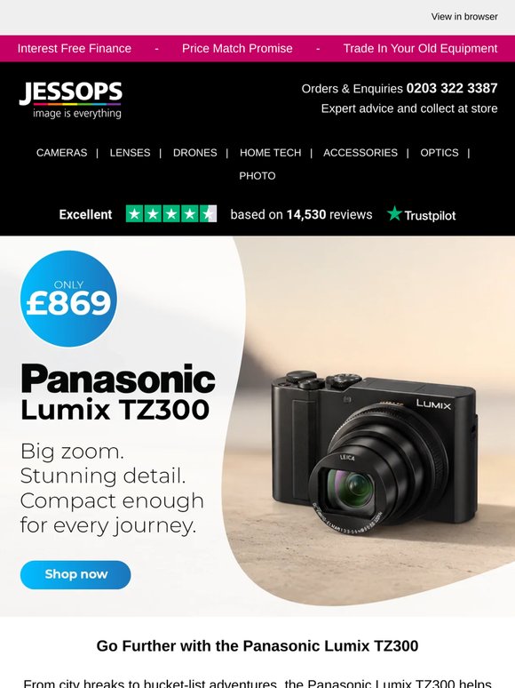 🚀 Go further with the Panasonic Lumix TZ300