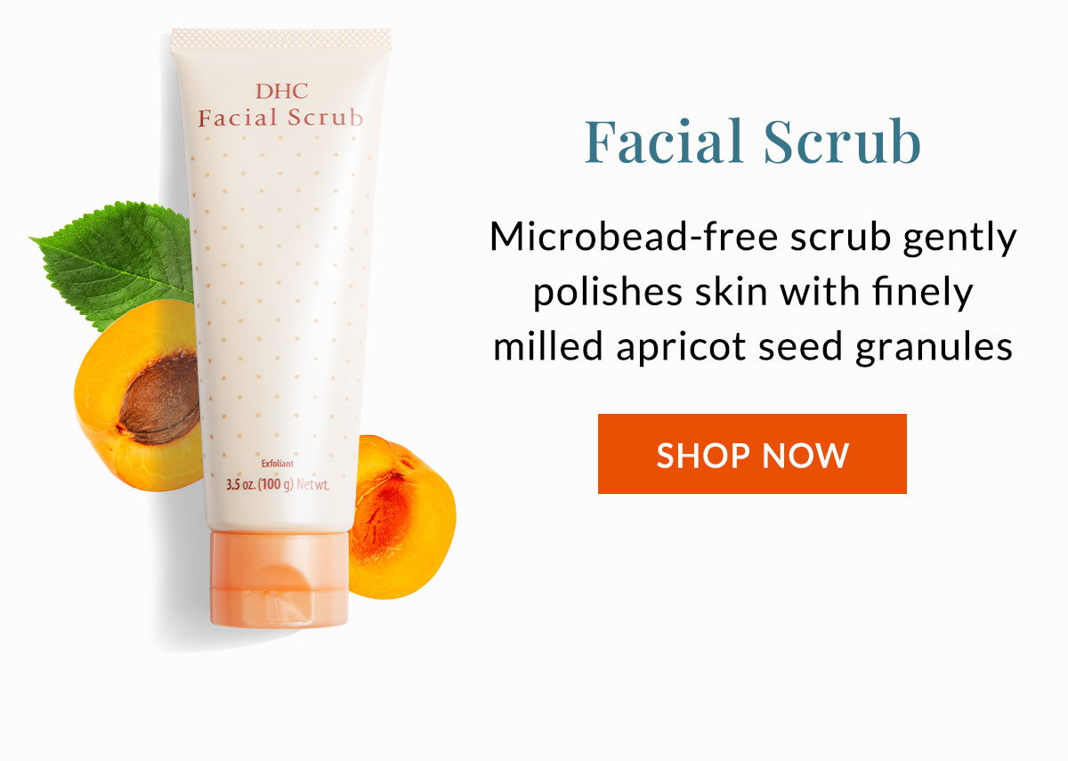 Facial Scrub gently polishes skin