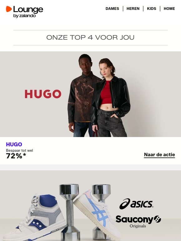 HUGO, Saucony Originals & Timberland ⎪ Vroeg wakker? Ontdek onze deals
