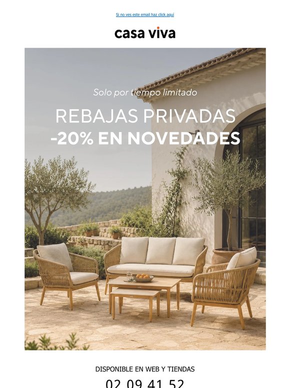 -20% en todas las novedades