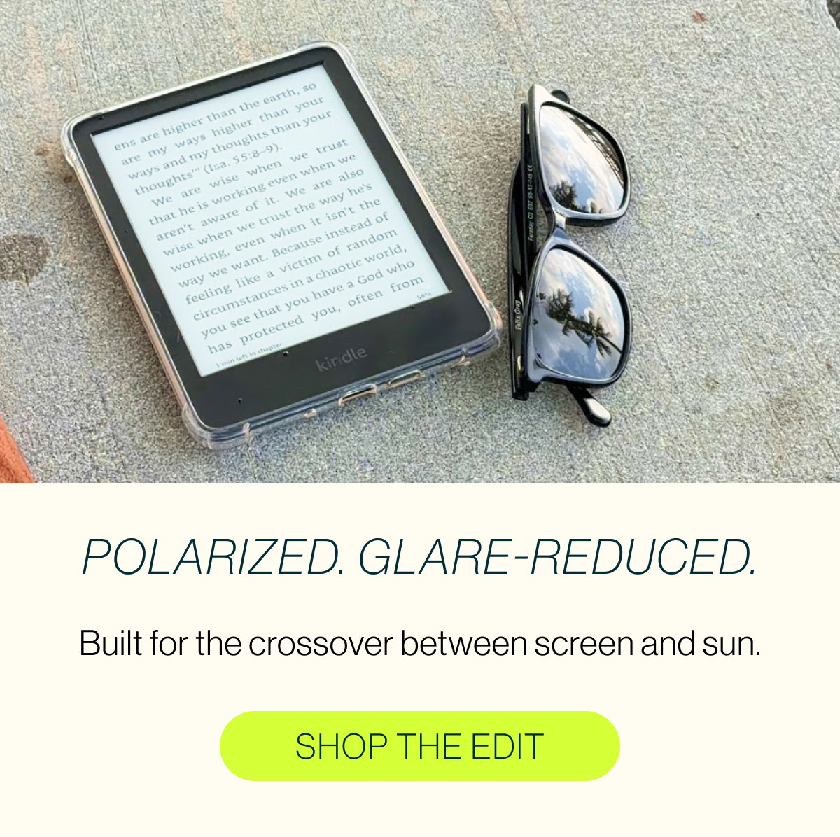 Polarized. Glare-reduced.