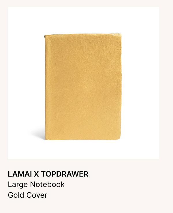 LAMAI X TOPDRAWER Large Notebook Gold Cover