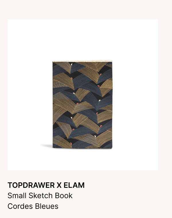 TOPDRAWER X ELAM Small Sketch Book Cordes Bleues