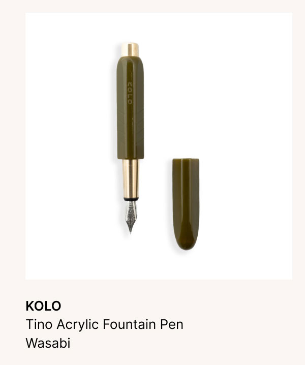 KOLO Tino Acrylic Fountain Pen Wasabi