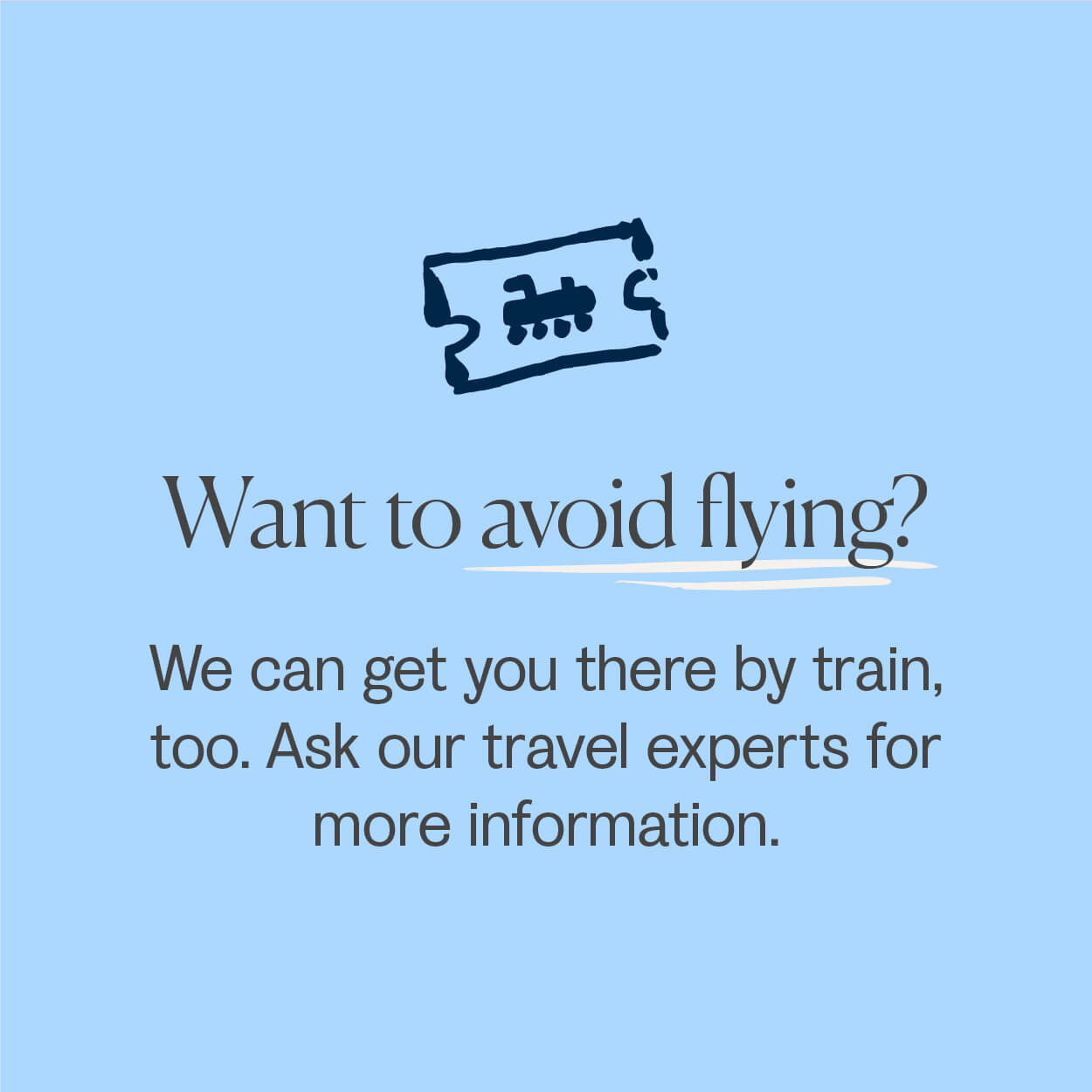 Alternatives to flying