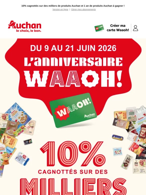 —, c'est l'anniversaire WAAOH!  dès demain 🎉