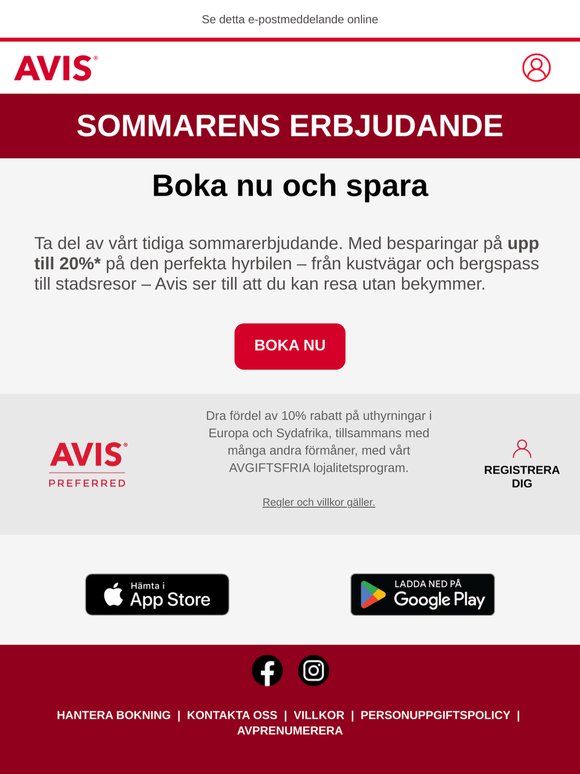 Sommardeal – spara 20%