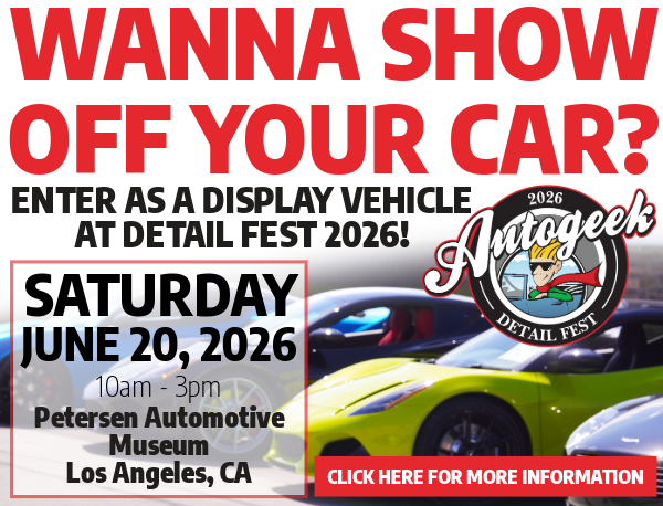 Enter as a display vehicle at Detail Fest 2026!