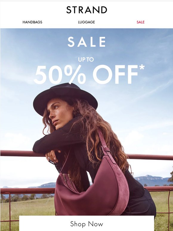 Handbags up to 50% off* - Totes, crossbody bags, shoulder bags & more