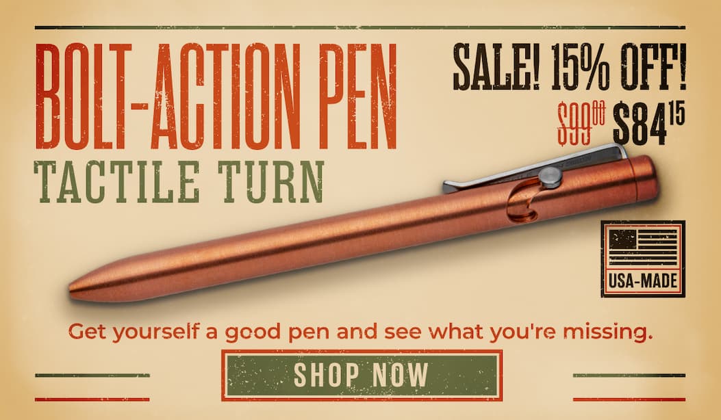 Tactile Turn Bolt-Action Pen