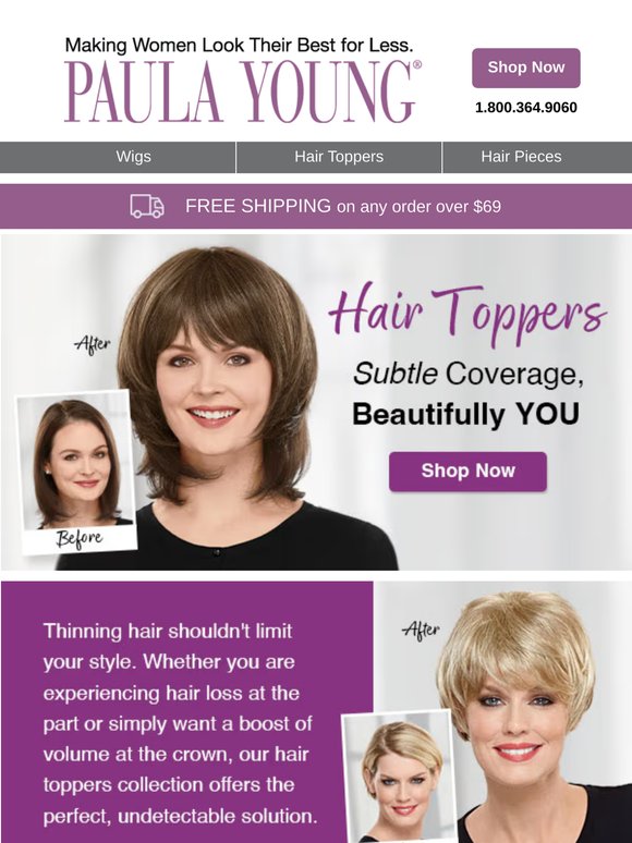 Effortless Volume: Toppers & Wiglets + FREE Shipping!