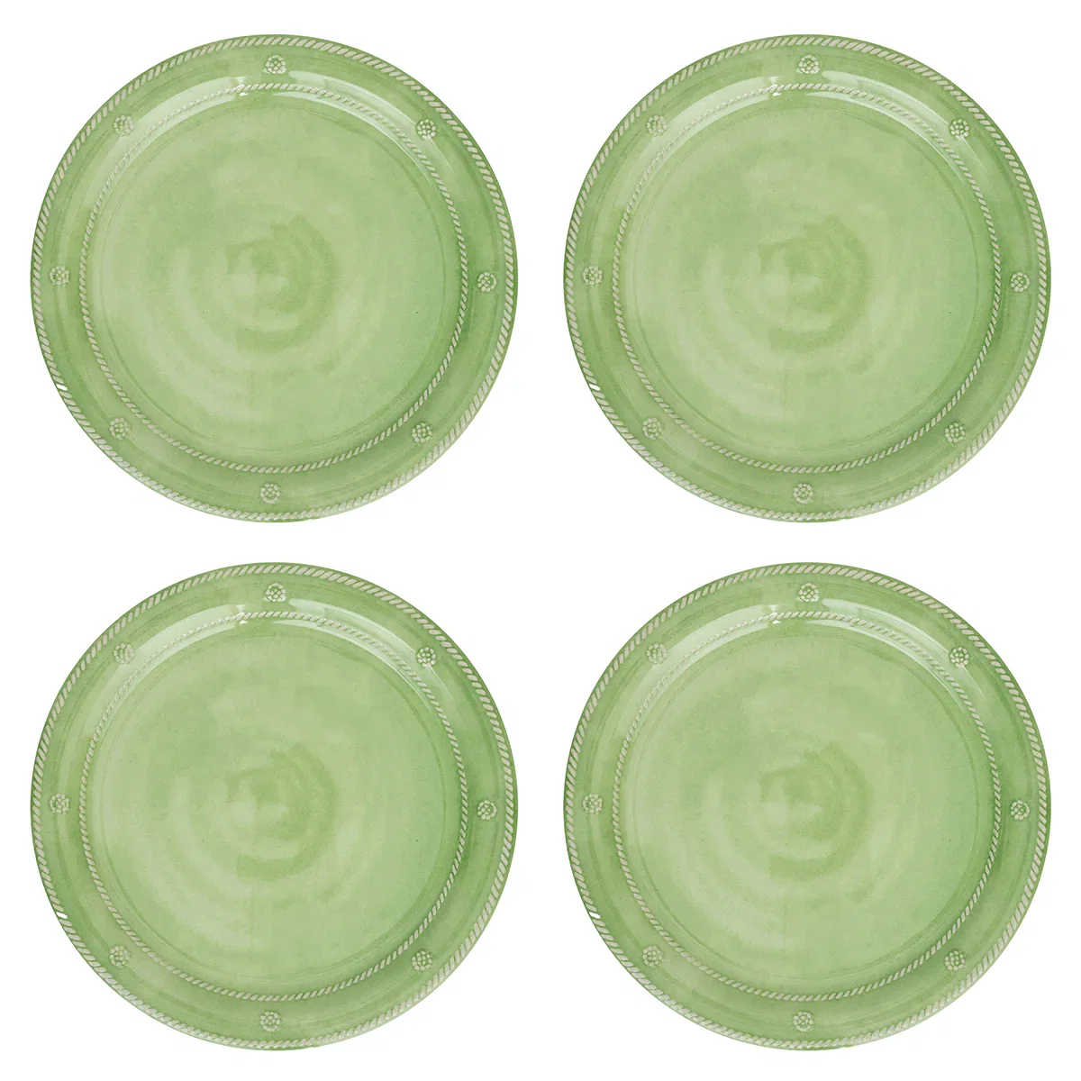 Image of Berry & Thread Melamine Dinner Plate Set/4 - Seagrass