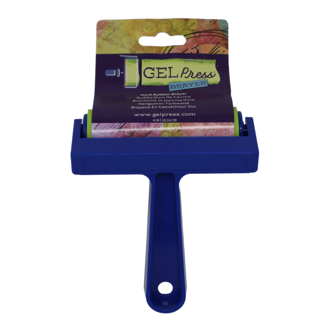 Gel Press® 4" Rubber Brayer: The Artist's Roller for Monoprinting