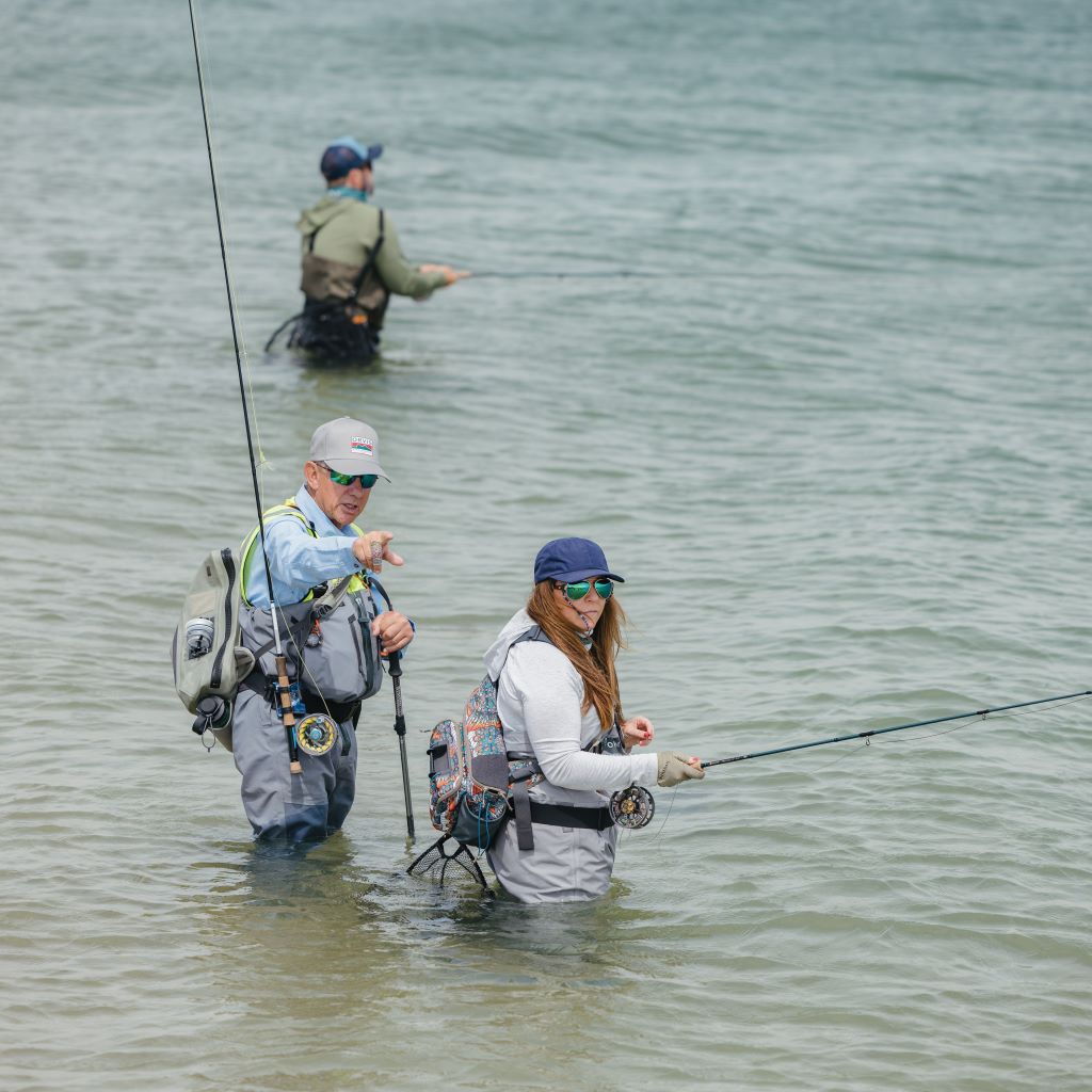 Michael Rescorle guiding one of our Saltwater Festival attendees in Chichester Harbour