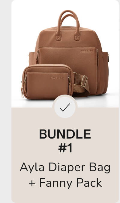 Ayla Diaper Bag + Fanny Pack