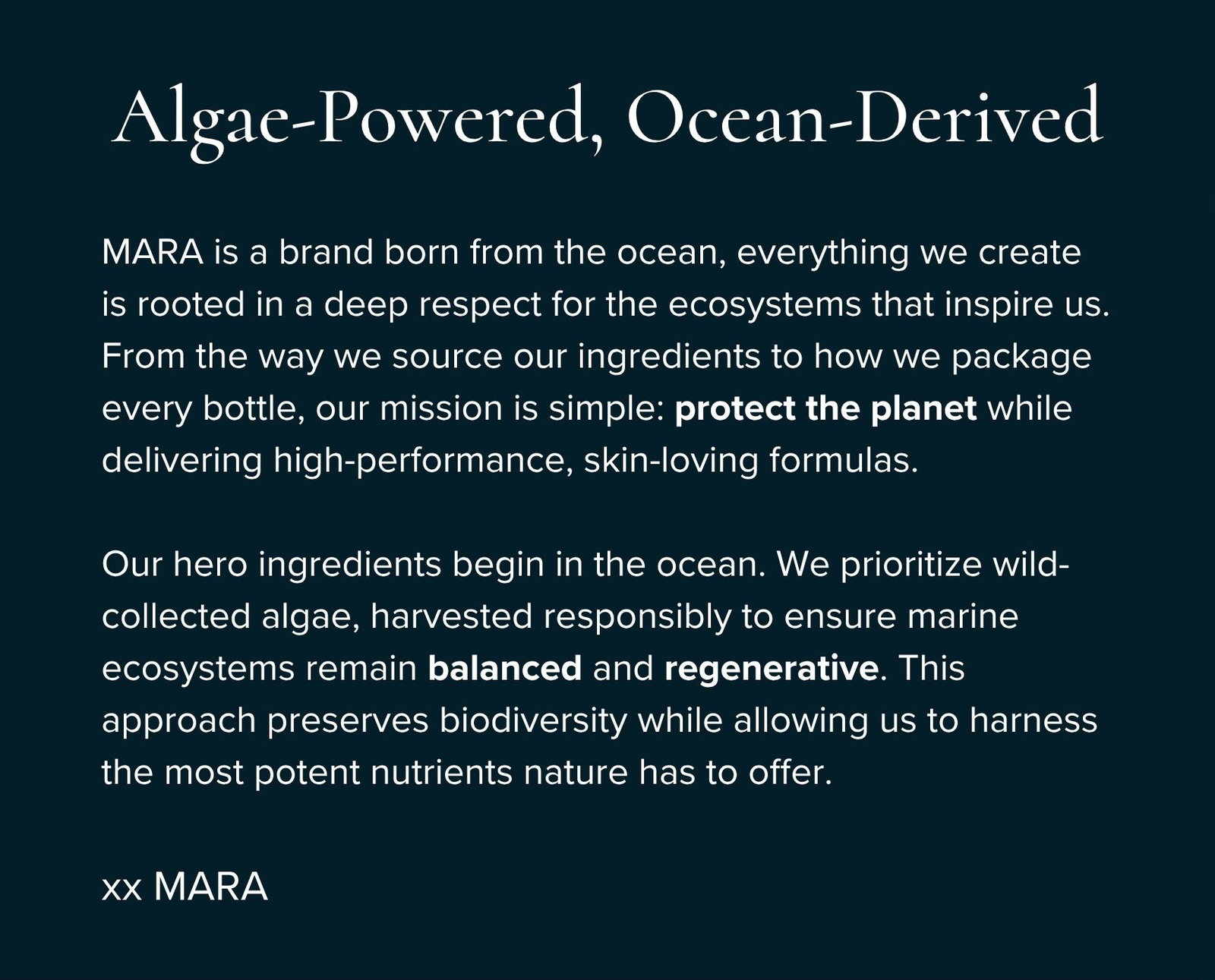 Algae-Powered, Ocean-Derived