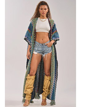 DESERT MOSAIC LONG CARDIGAN