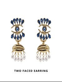 TWO FACED EARRING