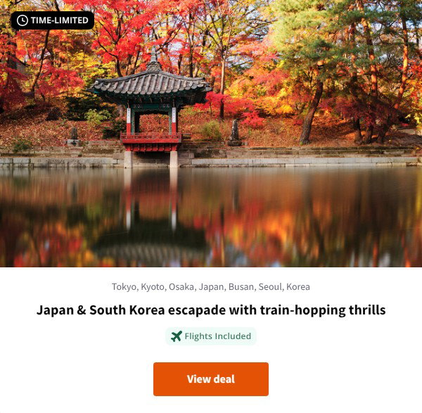 Japan & South Korea escapade with train-hopping thrills