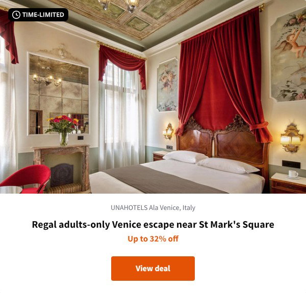 Regal adults-only Venice escape near St Mark's Square