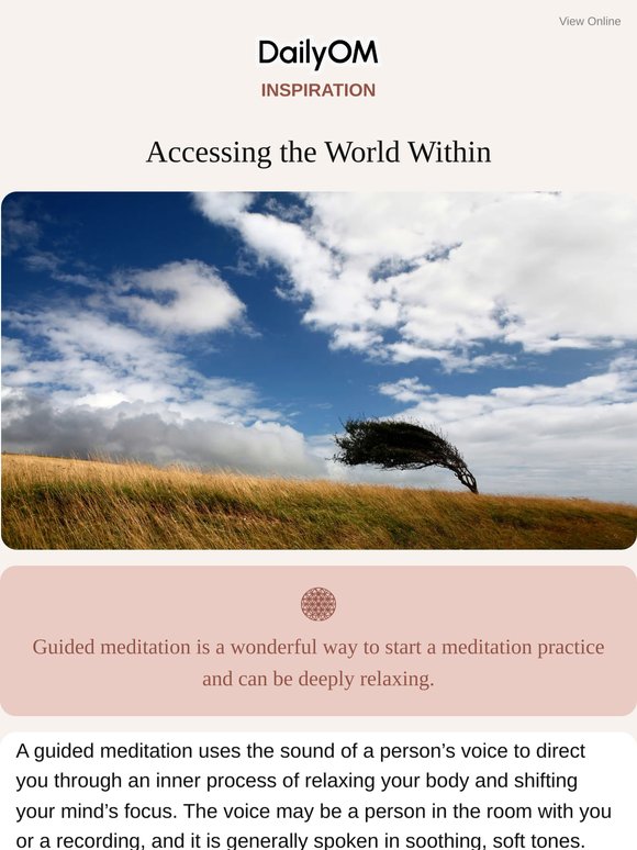 Accessing the World Within