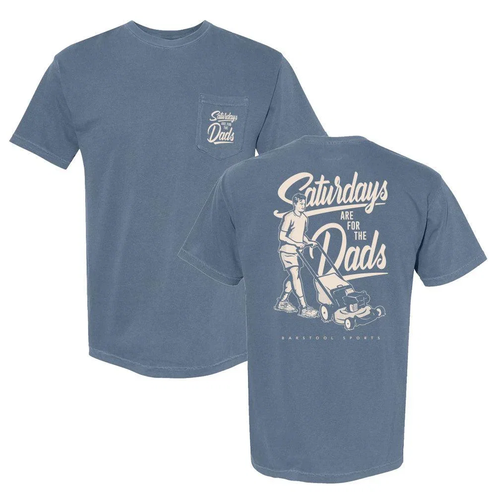 Image of Saturdays Are For The Dads Mow Retro Pocket Tee