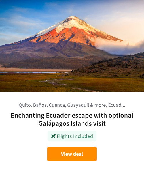 Enchanting Ecuador escape with optional Galápagos Islands visit