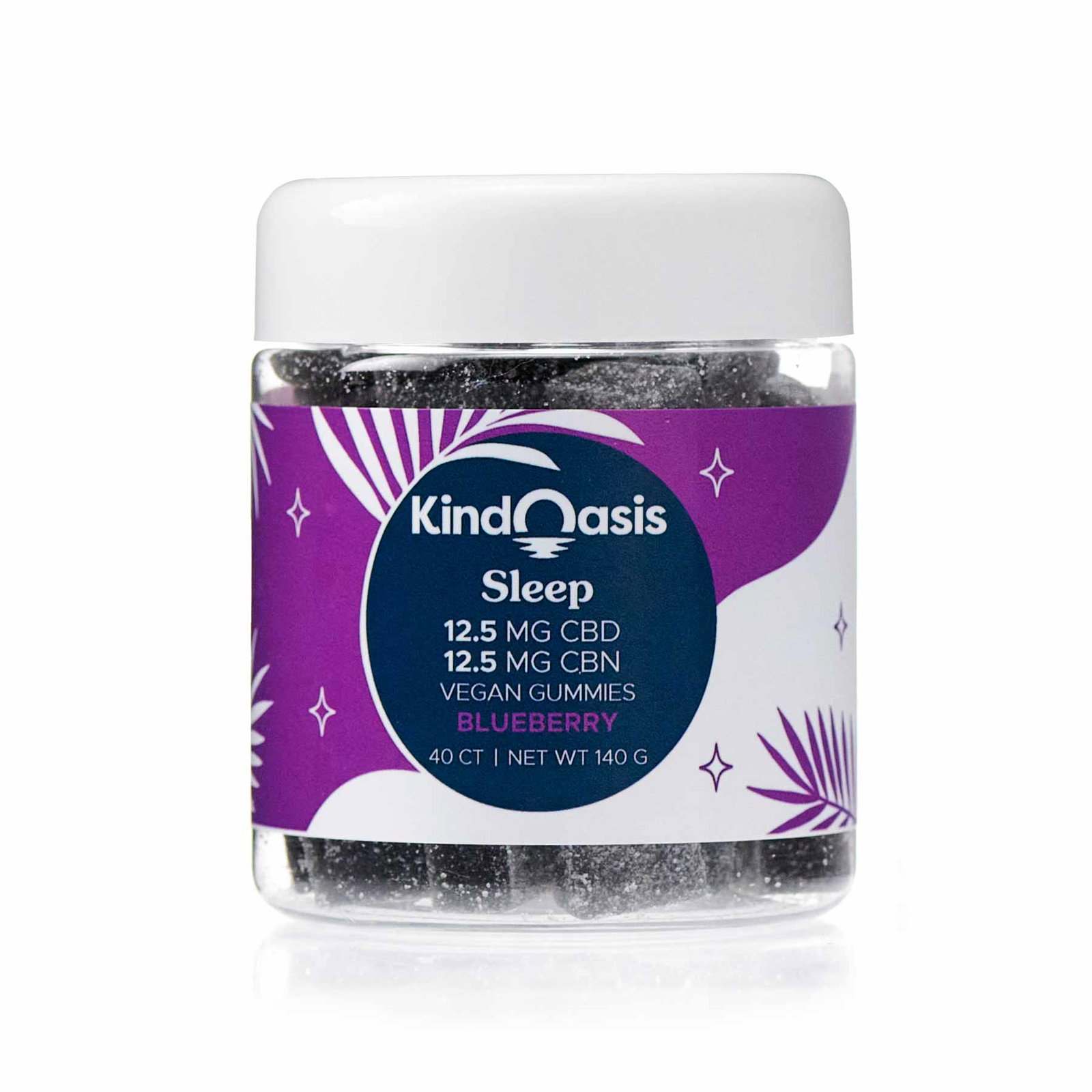 Image of Sleep Gummies - CBD 12.5mg + CBN 12.5mg - 40ct Blueberry