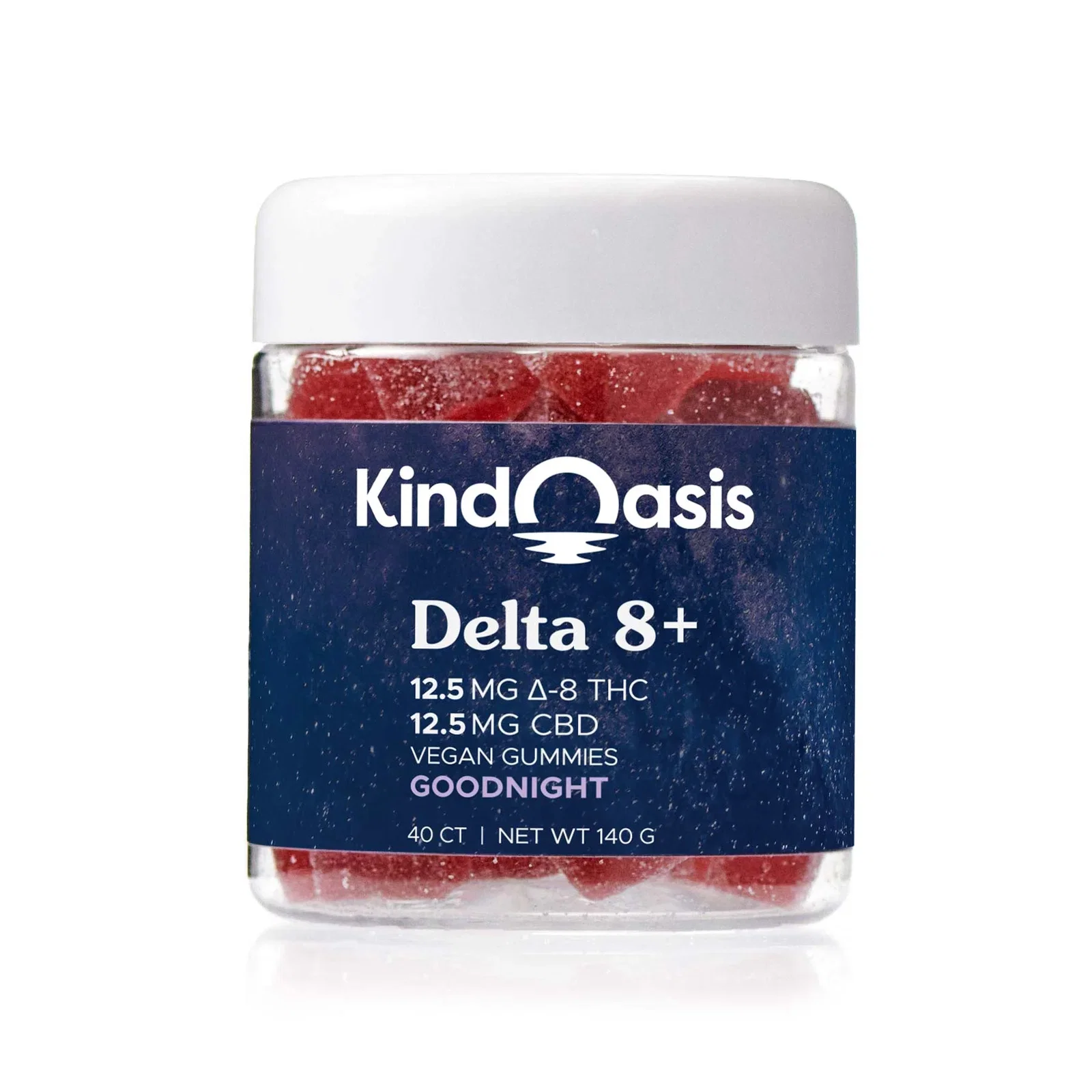 Image of Goodnight Gummies - Delta 8 THC + CBD - 40ct Raspberry