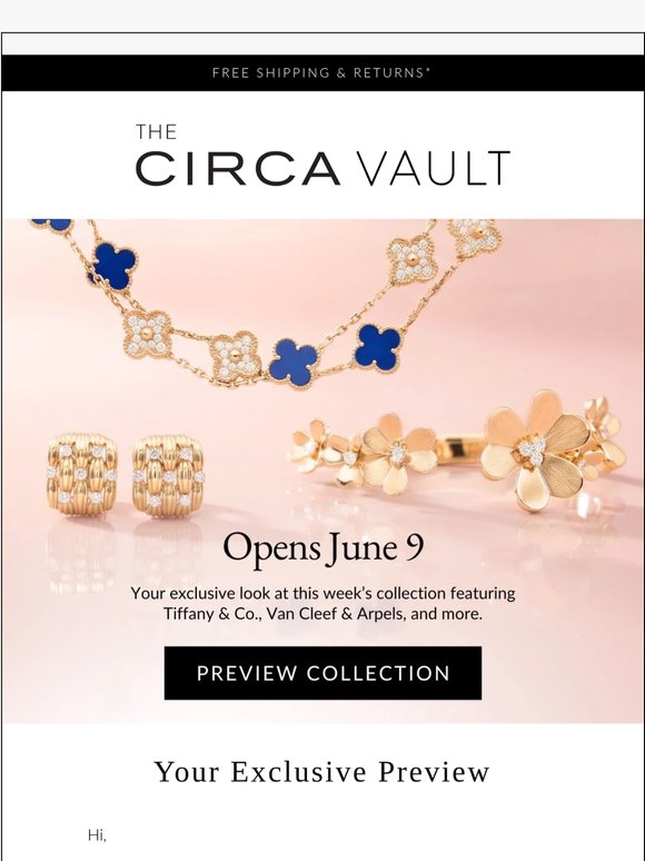 The CIRCA Vault | Tiffany, Van Cleef & Arpels