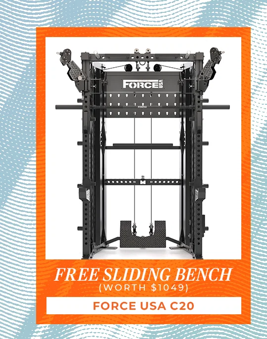 Force USA C20 - Free Sliding Bench (worth $1049)