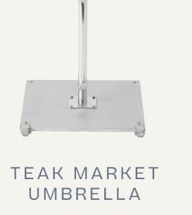 Teak Market Umbrella