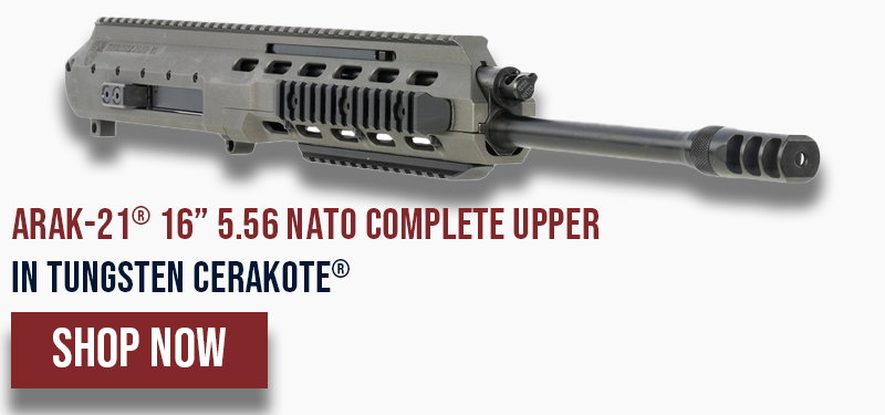 FAXON ARAK-21® 16 5.56 NATO COMPLETE UPPER IN TUNGSTEN® CERAKOTE (URSSB556SSW) - SHIPS FROM SPORTS SOUTH