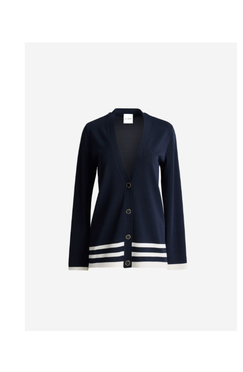 Meredith Cardigan In Riviera Crepe Knit