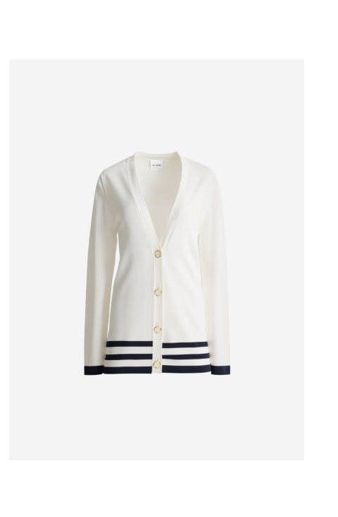 Meredith Cardigan In Riviera Crepe Knit