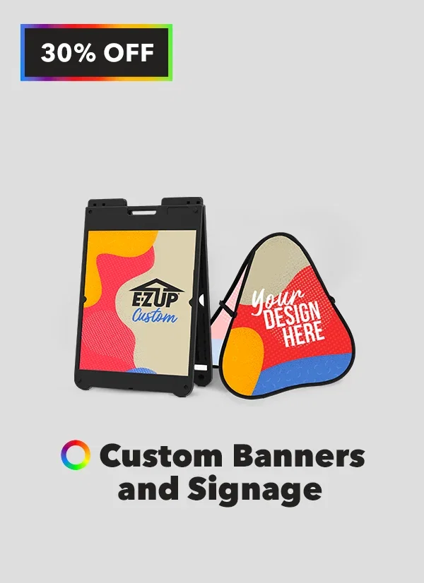 30% off All Custom Banners