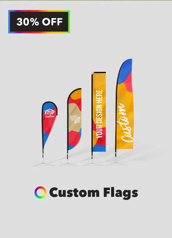 30% off All Custom Flags