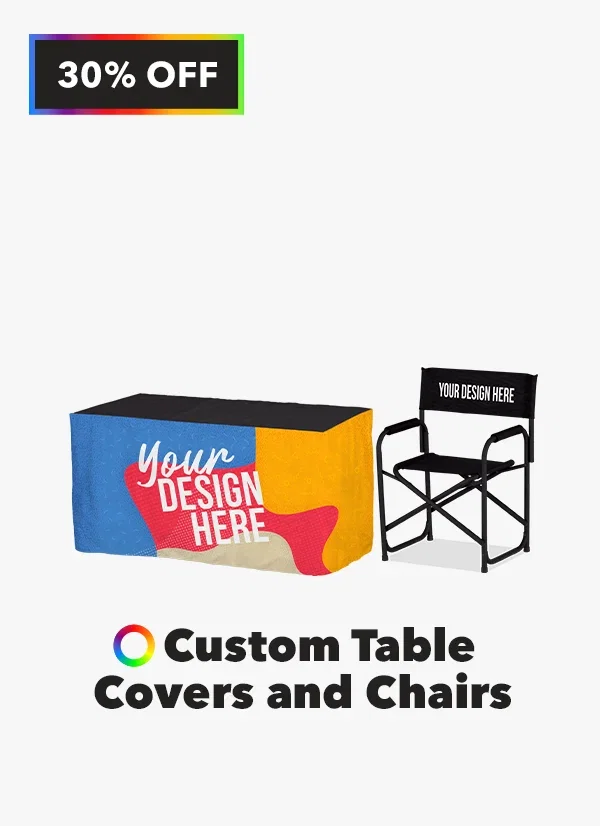 30% off All Custom Table Covers & Chairs
