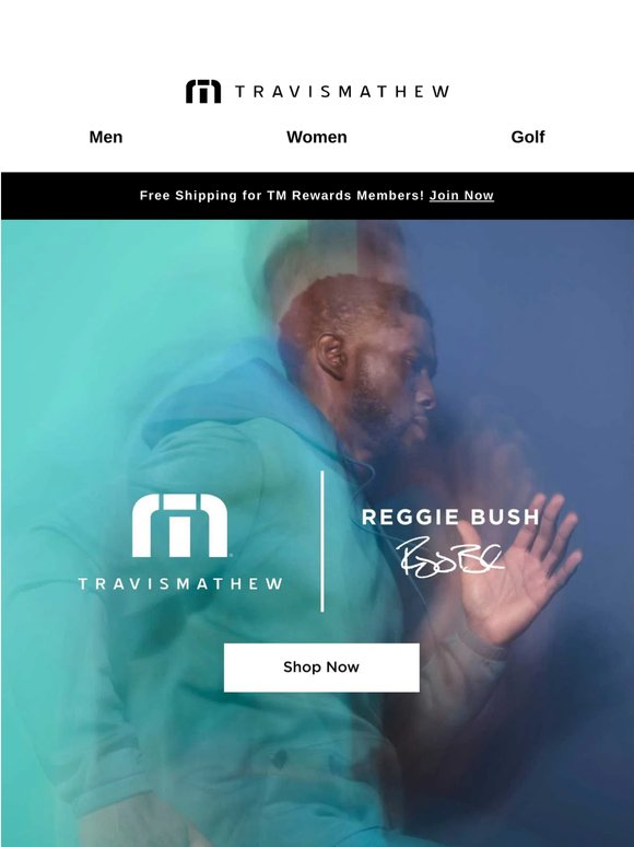 TravisMathew x Reggie Bush Returns