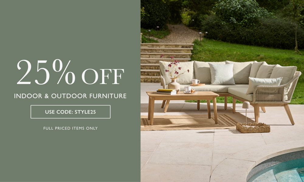 25% OFF indoor & outdoor furniture with STYLE25