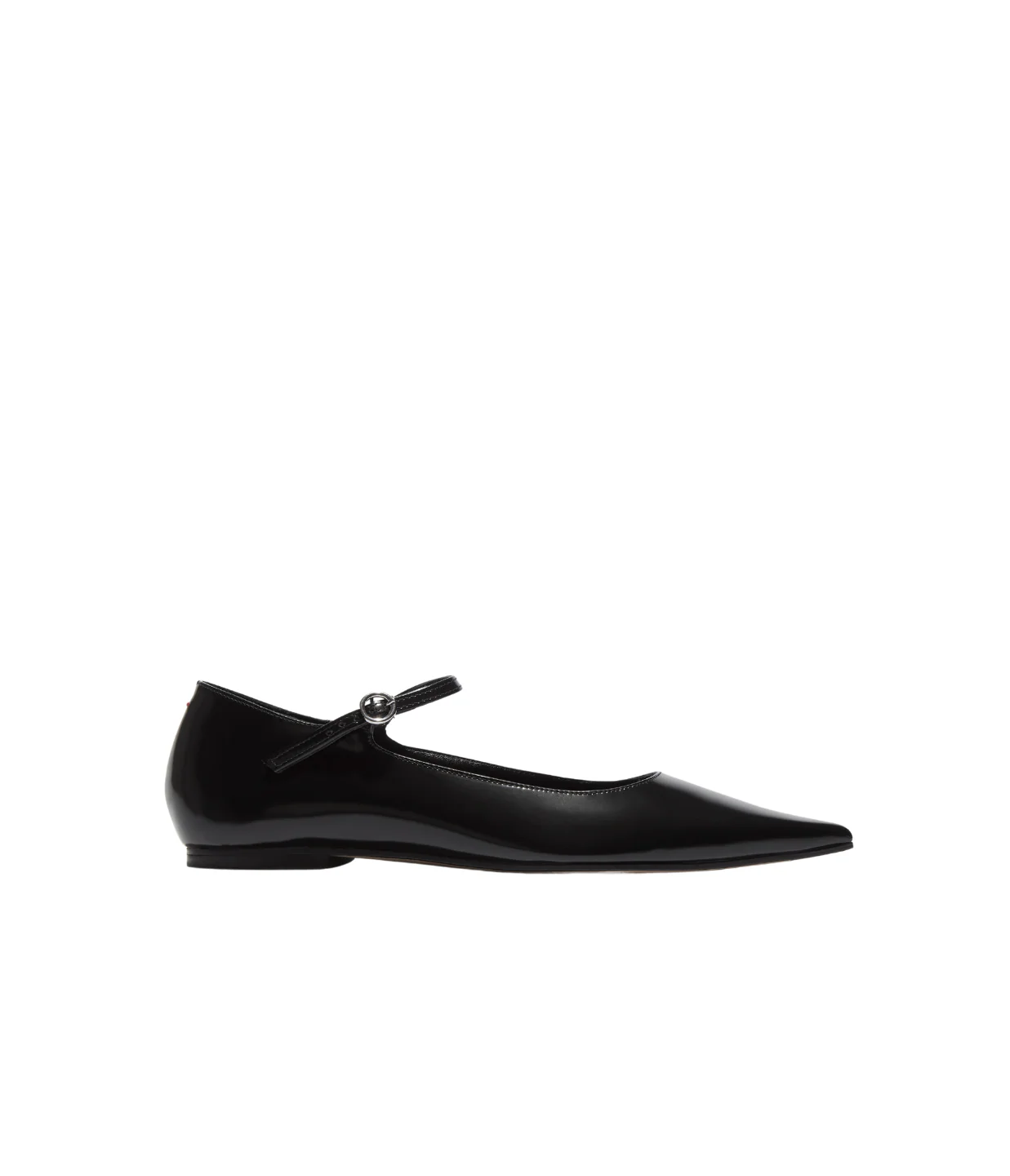 Image of Cleo Leather Flat in Black