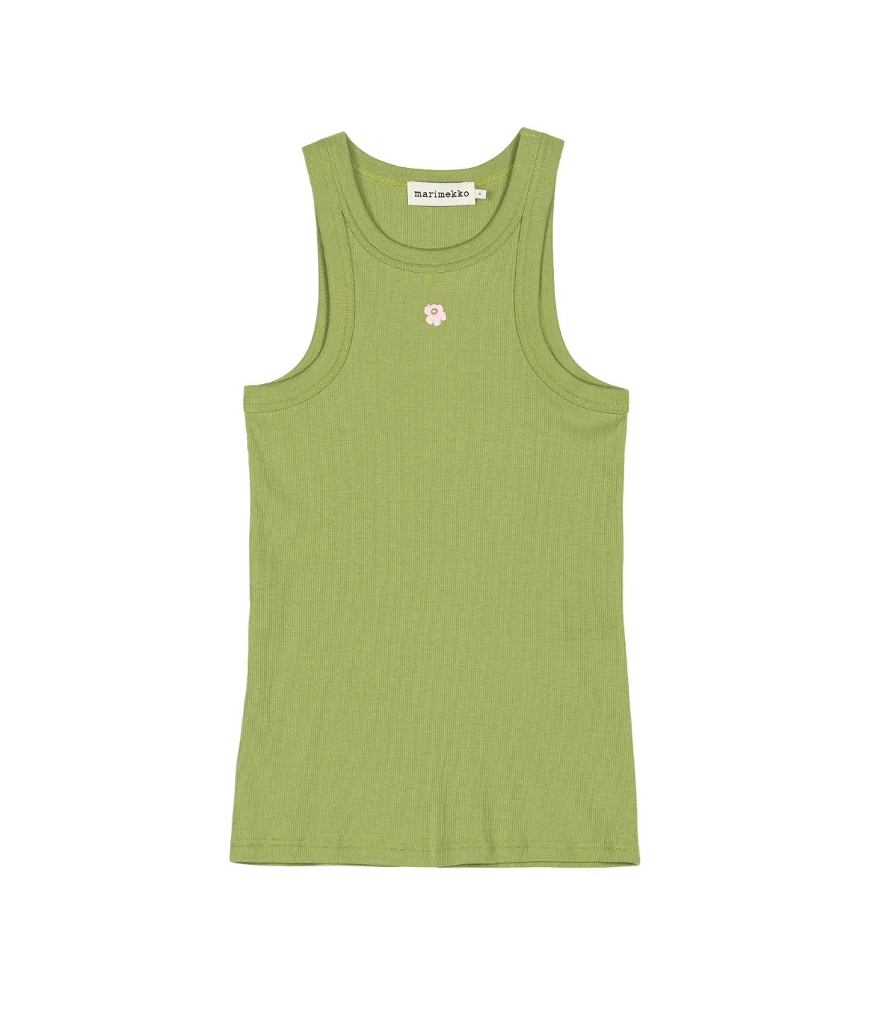 Image of Kupla Unikko Placement Rib Top in Green