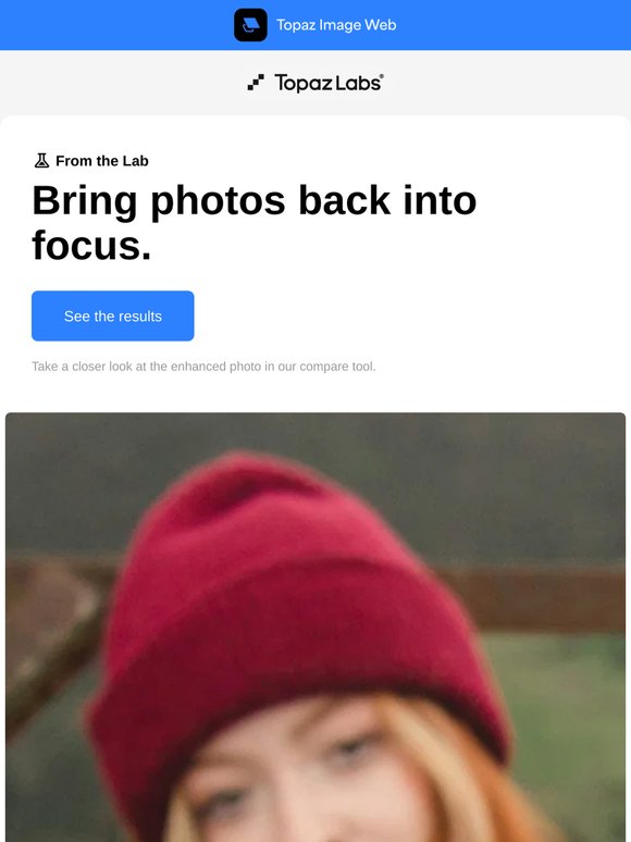 Refocus your blurry photos