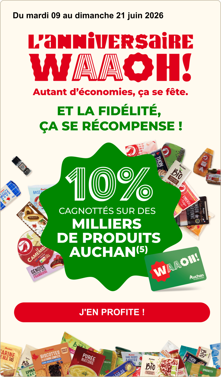 10% cagnottés sur les produits MDD