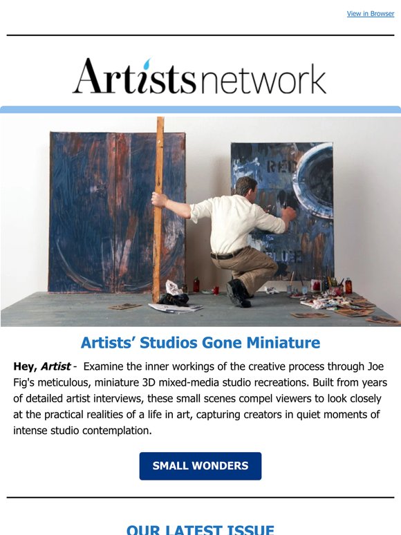 Artists’ Studios in Miniature