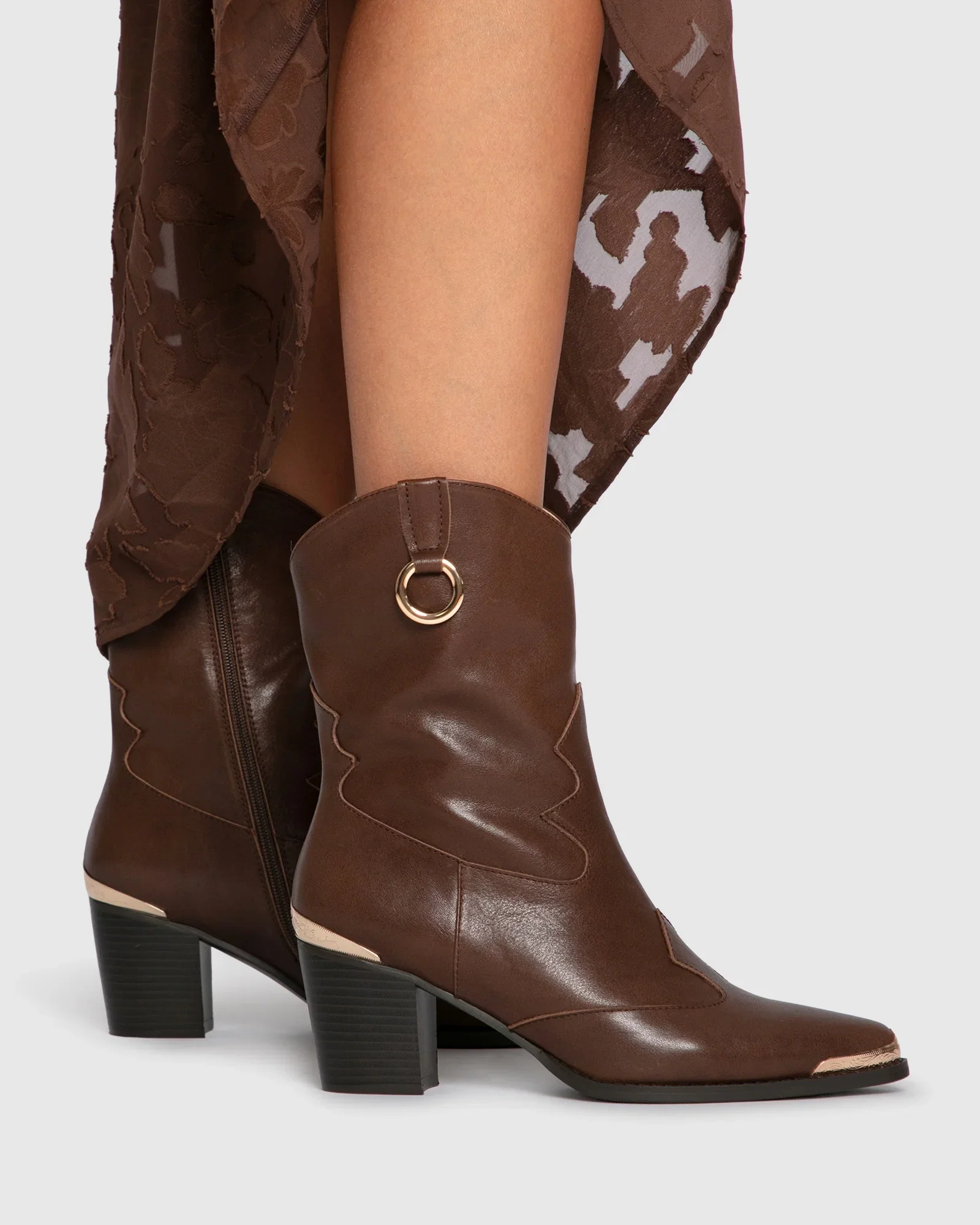 Image of Dallas Western Boot - Chocolate