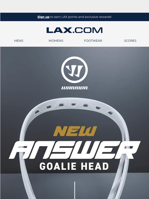 NEW DROP! The Warrior Answer Goalie Head ⭐