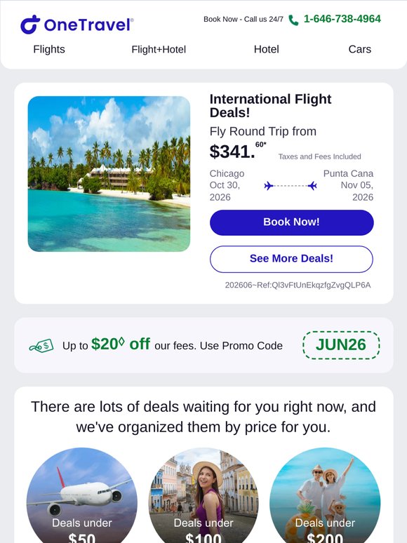 ✈ International Travel Deals! Fly Round Trip from $341.60*