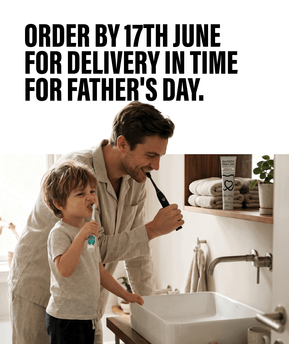 Order by 17th June for Father’s Day delivery. 