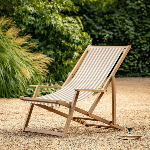 Outdoor Cino Deck Chair - Clay Stripe